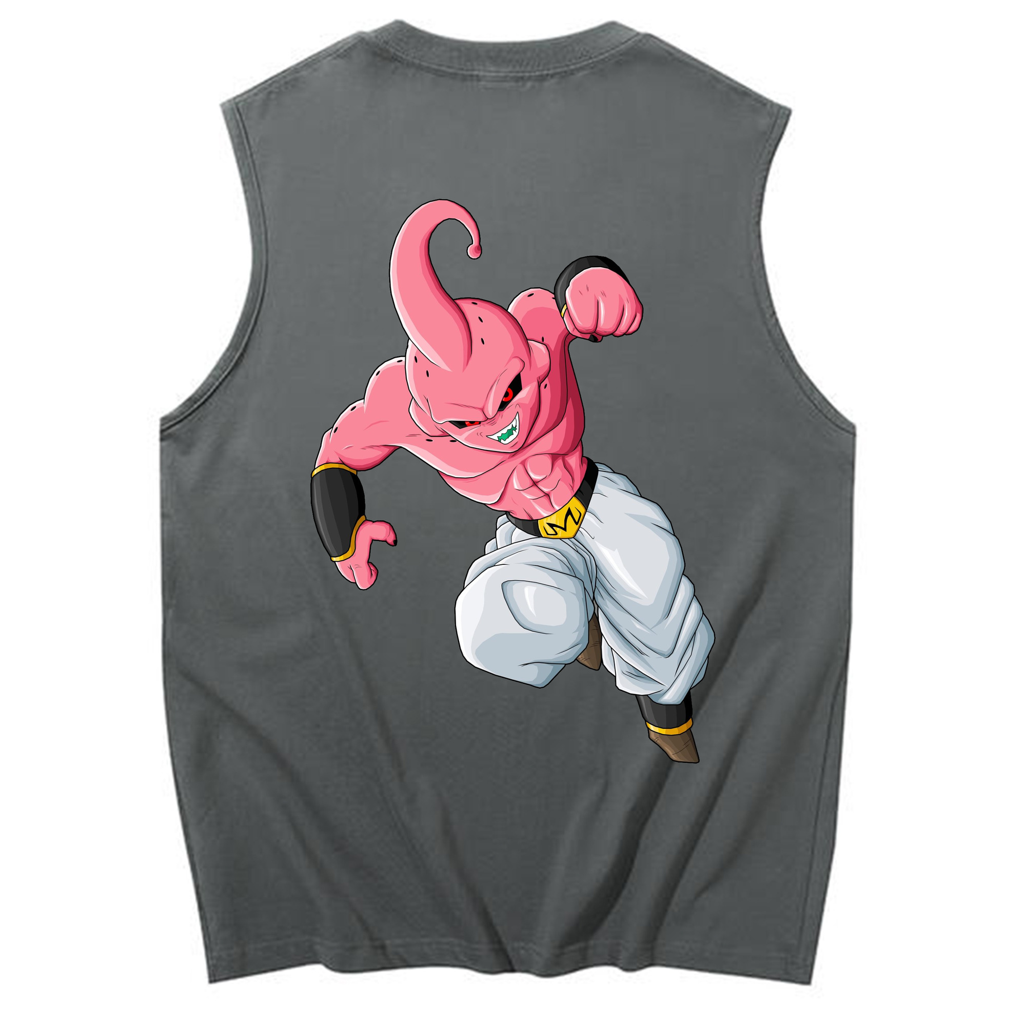 （画像用） ドラゴンボール 魔人ブウ DRAGON BALL Majin Buu コットン100％タンクトップ（背面プリント）